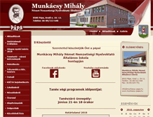 Tablet Screenshot of munkacsy-papa.hu